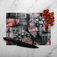image 2 of Boho Pattern With Feathers Glass Chopping Board | Multi