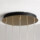 image 5 of Drop Modern 5 Cluster Pendant Ceiling Light Gold 3000K 9300lm Colorful Shade