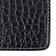 image 2 of Premium Croc Golf Scorecard Holder - Black / Purple