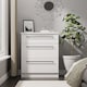image 2 of Howard 3 Drawer Deep Chest of Drawers in White Ash (Ready Assembled) | White | White Ash
