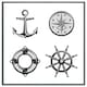 image 3 of Nautical icons (Picture Frame) Brown | L
