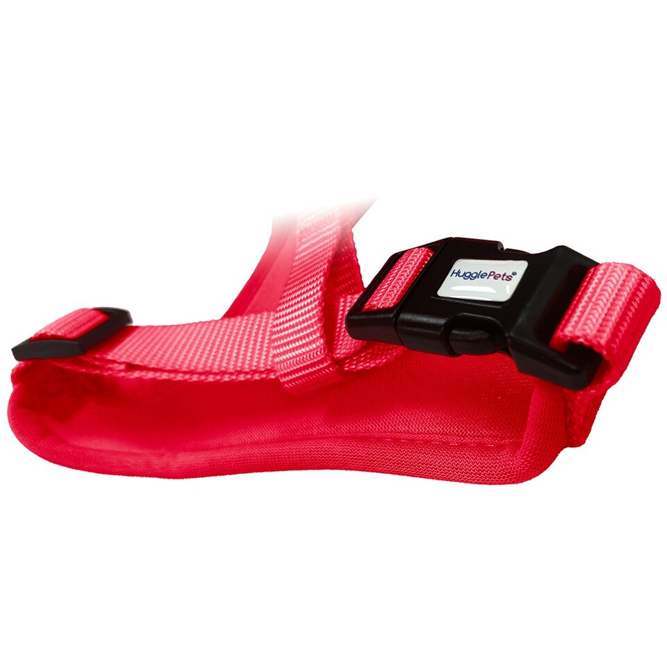 image 1 of HugglePets Air Mesh Dog Harness Red | M