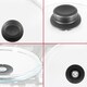 image 10 of SPARES2GO Glass Cookware Lid + Curved Handle Tempered Pan Pot Dish Cover Replacement Kit (16cm)