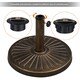 image 7 of Yaheetech Outdoor Heavy Duty Umbrella Base Stand Bronze