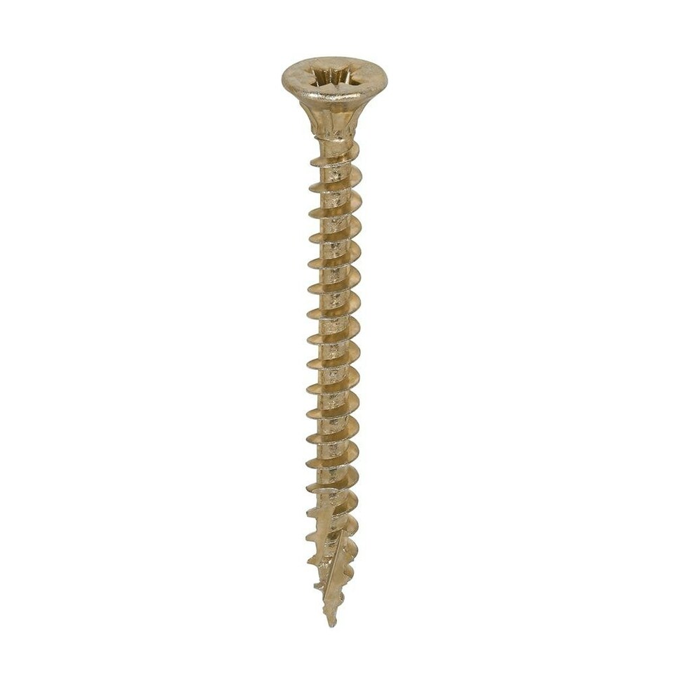 image 1 of Timco - C2 Strong-Fix Multi-Purpose Premium Screws - PZ - Double Countersunk - Yellow (Size 4.5 x 50 - 200 Pieces)