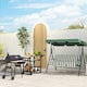 image 8 of Outsunny Portable Charcoal BBQ Grill Steel Offset Smoker Combo Backyard