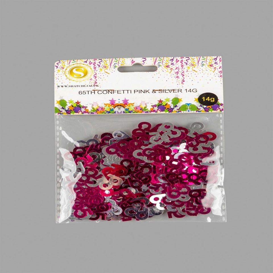 image 1 of 4 packs 65th Confetti