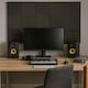 image 5 of Harbour Housewares Square Foam Acoustic Panels - 2.5 x 30 x 30cm - Black - Pack of 48 Black