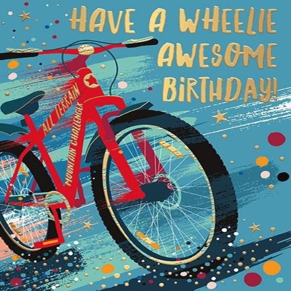 Words 'n' Wishes Traditional Open Birthday Card for a Male, Birthday Card for Male, Multi-Coloured 197 x 152 mm