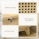 image 6 of HOMCOM Chest of Drawers, 4 Drawer Unit Storage Organiser with Rattan Element