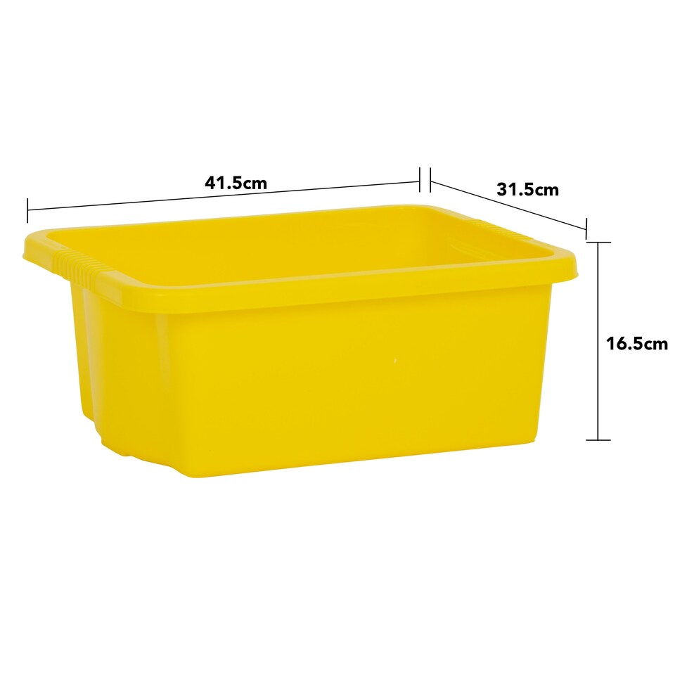 image 1 of Wham Stack & Store 4 x 16L Plastic Storage Boxes | Multi | 4