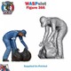 image 2 of Trackside Unpainted Figures Bin Men x 3 Scenery Set 123 1:32 Wasp