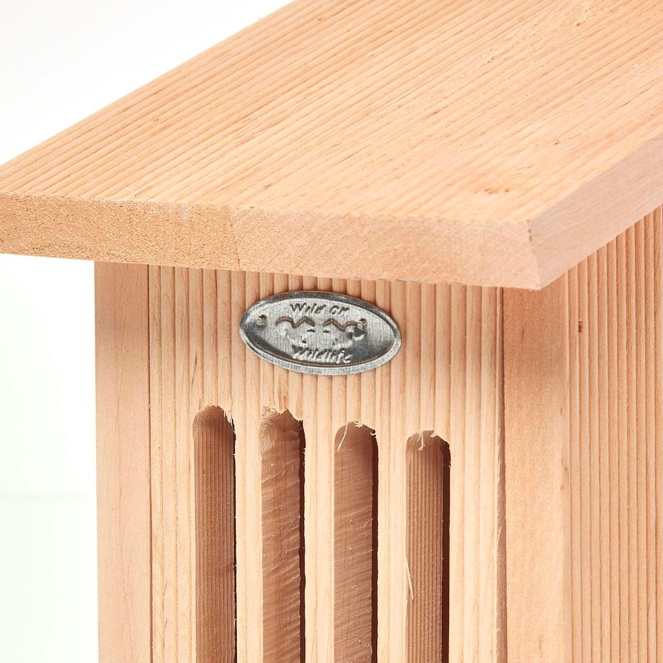 image 1 of Homescapes Real Alder Wood Butterfly House Multi