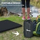 image 5 of Outsunny Self-Inflating Single Sleeping Pad Air Bed with Carry Bag, Grey