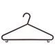 image 2 of Ashley Plastic Coat Hangers - Black - Pack of 8