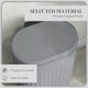 image 5 of HOMCOM Pedal Bin, Metal Kitchen Bin with Soft-close Lid Grey | 30L