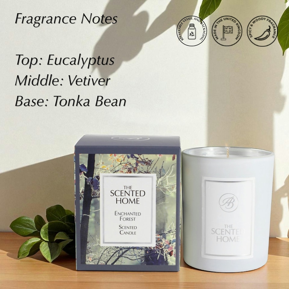 image 1 of Ashleigh & Burwood Enchanted Forest Scented Jar Candle 170g White