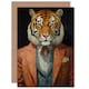 image 1 of Who Went Tea Suit Tiger Him Birthday Card