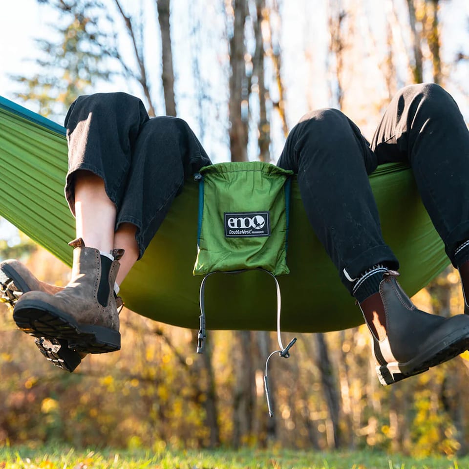 image 1 of DoubleNest Hammock - Lightweight Durable Portable Camping Hammock | Red | Red