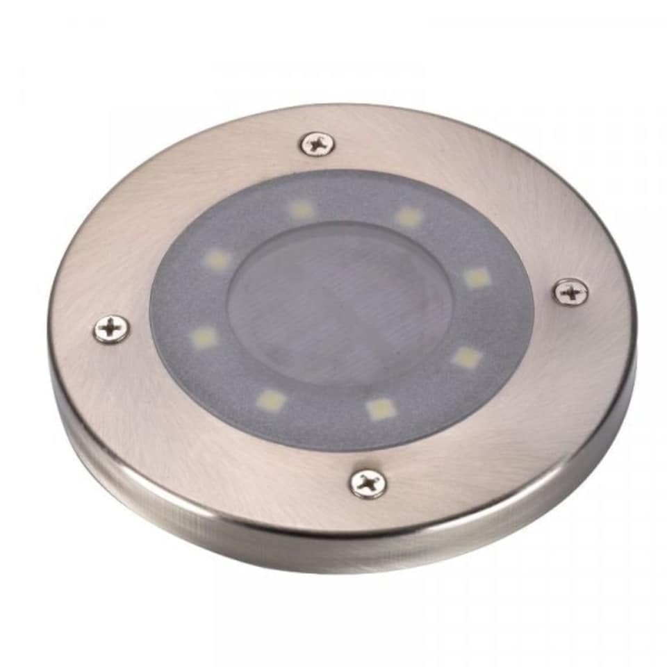 image 1 of Solar Powered Up Pathway Single Light | Silver | 1