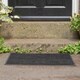 image 5 of Nicola Spring Heavy Duty Rubber Door Mat - 60cm x 40cm - Black - Classic