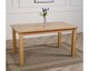 image 5 of Oslo 150 x 90 cm Medium Oak Dining Table and 4 Montana Fabric Chairs | Brown | Beige