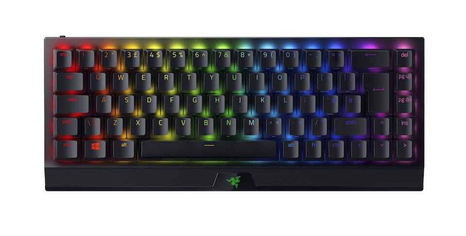 image 1 of BlackWidow V3 Mini HyperSpeed (Yellow Switch) - Wireless 65% Mechanical Gaming Keyboard (Silent Mechanical Switches, Bluetooth, USB-C, Stealth Pudding Keycaps) UK Layout | Black