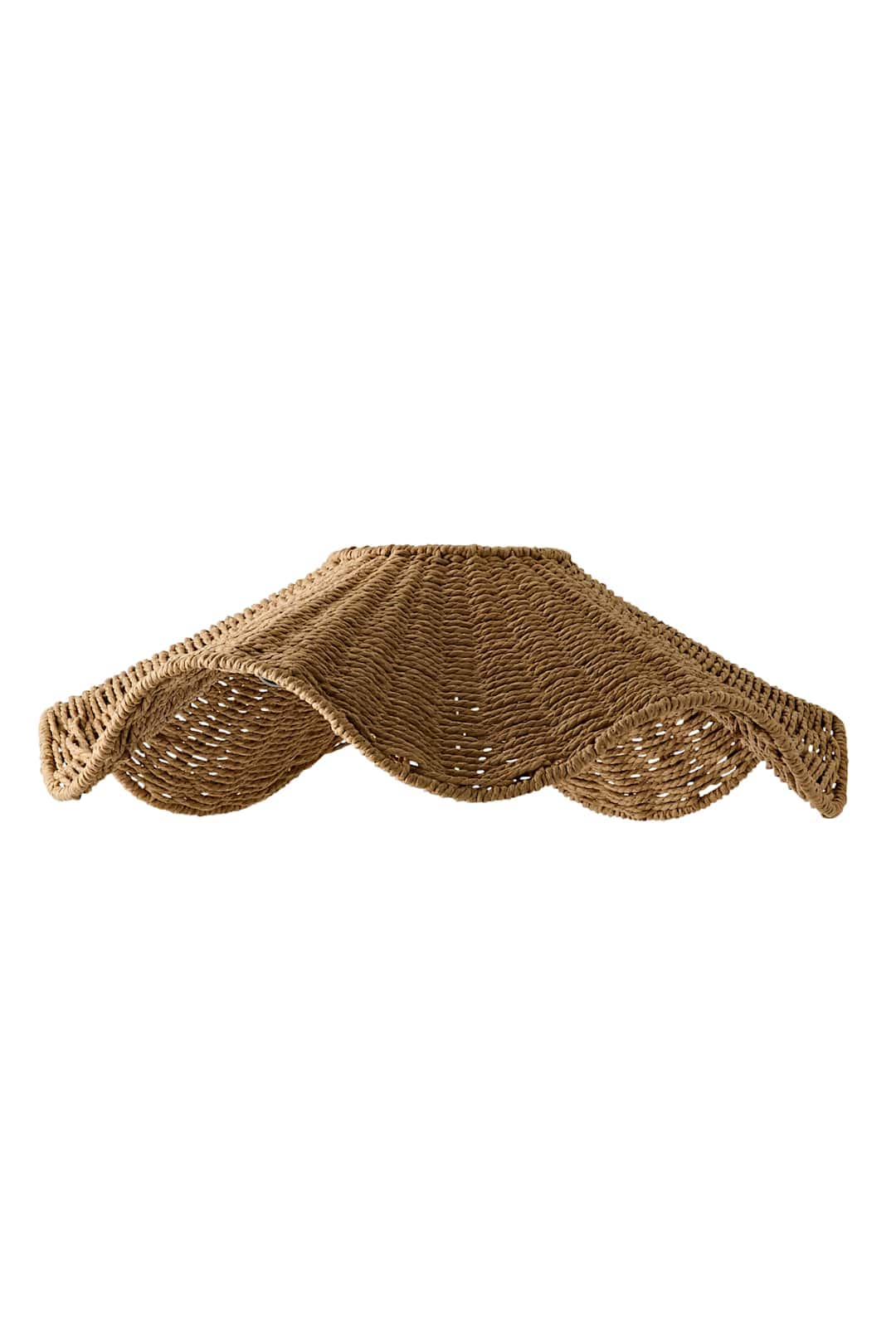 ValueLights Loretta Natural Wicker Wave Easy Fit Pendant Light Shade