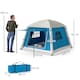 image 7 of Outsunny Inflatable Camping Tent, Easy Setup 2 Man Tent, Brown 