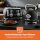 image 4 of GEEPAS Toaster 4 Slice 1500W | Vintage Retrovive Black