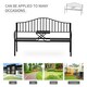 image 5 of Outsunny Outdoor Metal Frame 2 Seater Bench Patio Park Garden Seating Chair
