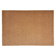 Non-Shed Synthetic Coir Large Living Room Rugs Brown | 150cm x 90cm