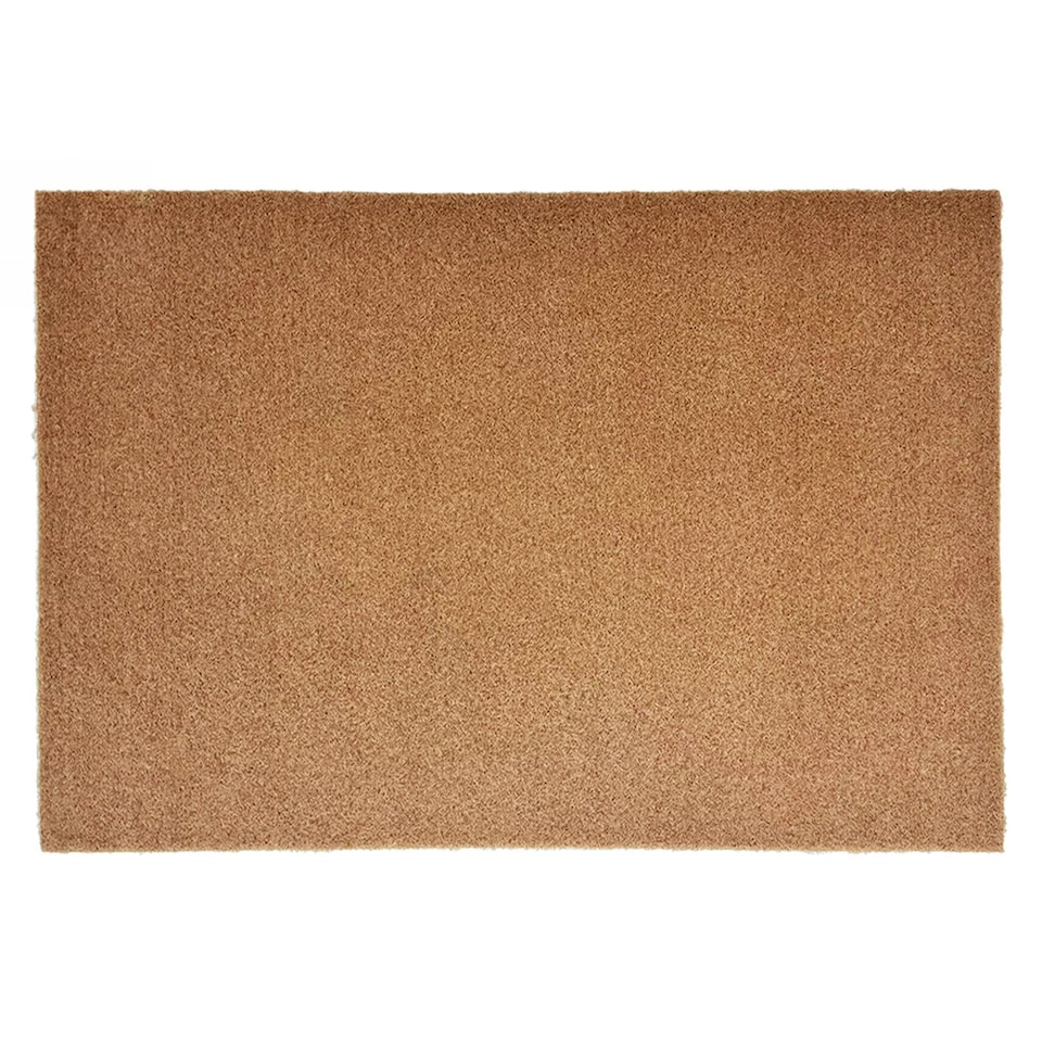 image 1 of Non-Shed Synthetic Coir Large Living Room Rugs Brown | 150cm x 90cm
