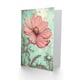 image 2 of Cosmos Flower Soft Pink Teal Watercolour Mum Card