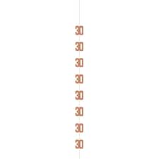 6 GLITTER RS GOLD 30 HANG DCR 5FT -  UNIQUE