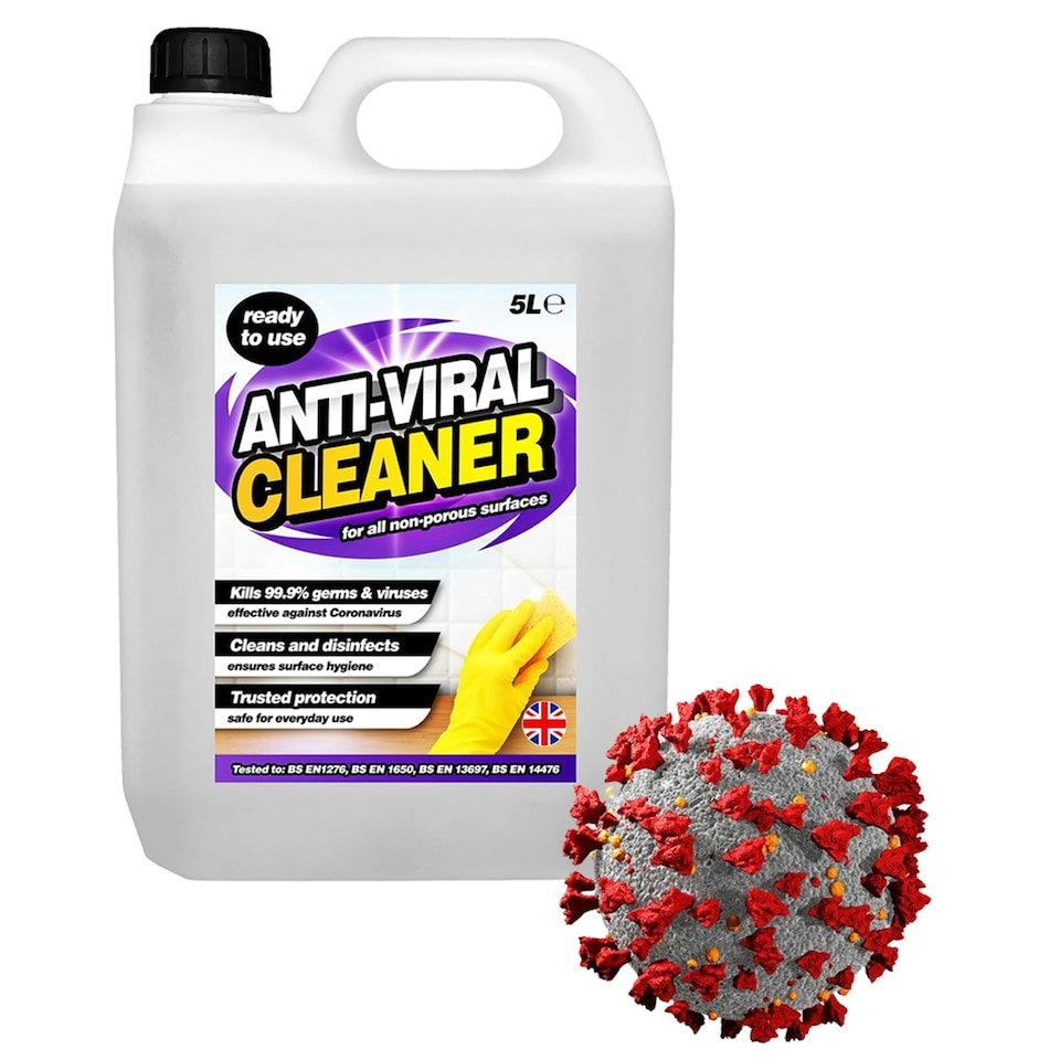 image 1 of 2 x 5L Antiviral Cleaner Safe For Everyday Use Effective Against Germs & Viruses