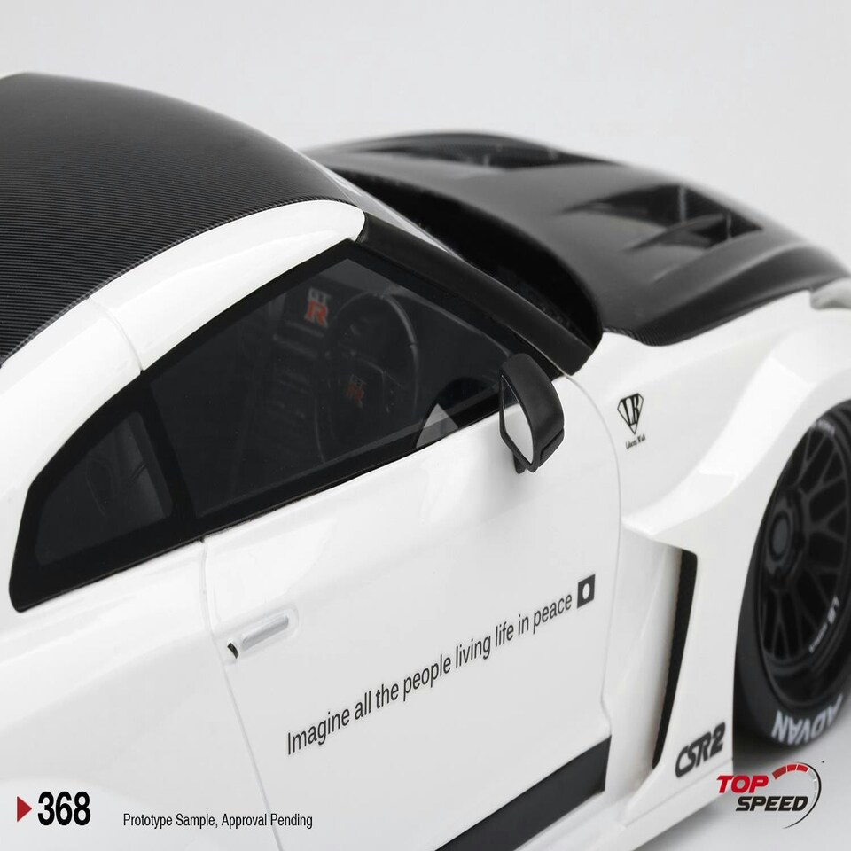 image 1 of Nissan LB-Silhouette Works GT 35GT-RR Ver.2 White 1:18 Scale TSM TS0368