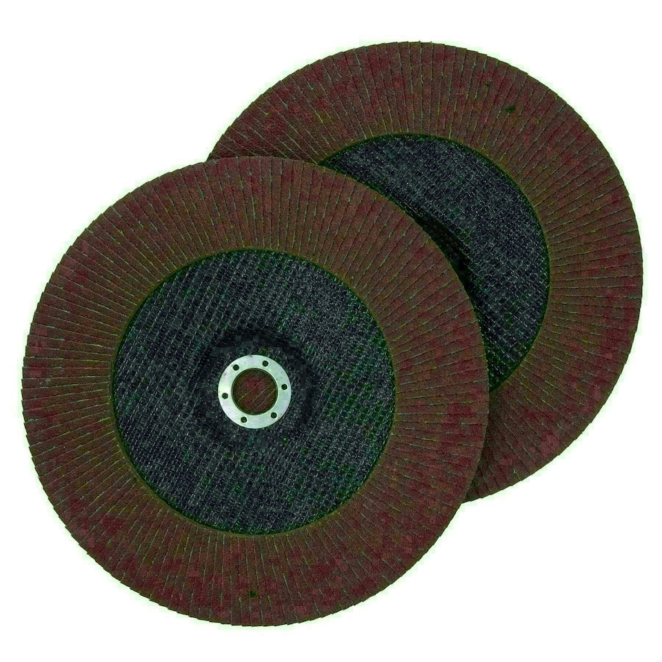 image 1 of 80 Grit Flap Discs Sanding Grinding Rust removing for 9" (230mm) Grinders 8 Pack