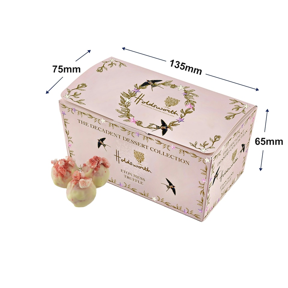 image 1 of Holdsworth Chocolates Eton Mess Truffles Ballotin Box | 110g