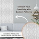 image 8 of NOVECRAFTO Decorative 3D Wall Panels (50cm x 50cm) 3D Diamond Shape PVC Cladding Panel
