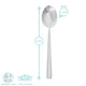 image 3 of Argon Tableware Tondo Stainless Steel Dessert Spoons - 21cm - Pack of 6