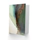 image 2 of Abstract Paint Gold Green Art Blank Just to Say Card