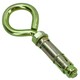 image 5 of 10mm Closed Hook Eye Bolts Rawl Shield Wall Anchor Expansion Brick Stone 8pc