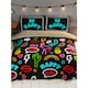 image 1 of Rapport Be Happy Neon Duvet Cover Set - Multicoloured - Double Multi | Double