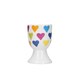 image 9 of KitchenCraft Egg Cup Set Multicolour Heart Striped 4 Piece