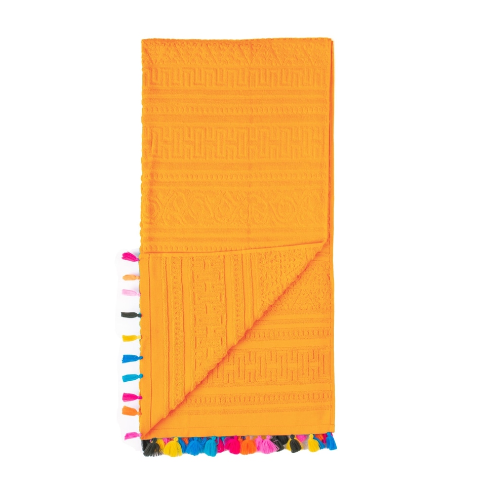 image 1 of Velosso Velour Tassle Beach Towel