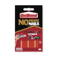 UniBond No More Nails Permanent Strips 10pk - One Colour - One Size