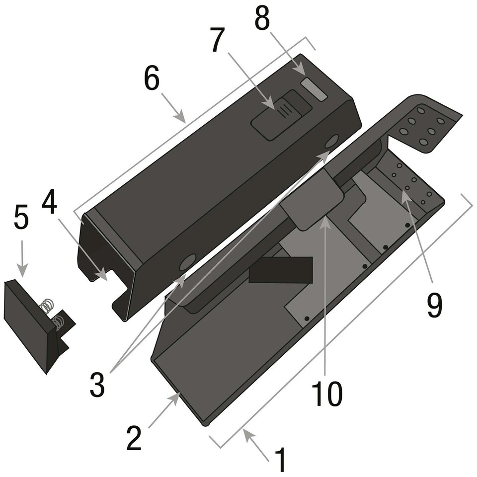 image 1 of Deadfast Electronic Mouse Trap Reusable Rodent Control Indoor Use