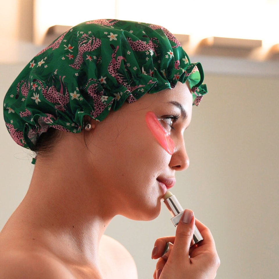 image 1 of SMUG Shower Cap - Cheetah Print