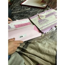 Unique Party Paper Congratulations Gift Bag - Pink/Gold - One Size
